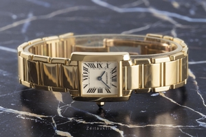 Cartier Tank Francaise 18 ct gold quartz Kal. 057 Ref. 2385