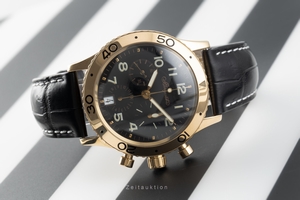 Breguet Type XX chronograph 18 ct gold automatic Kal. 582 Ref. 3820