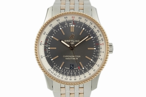 Breitling Navitimer steel / gold automatic Kal. B17 Ref. U17326