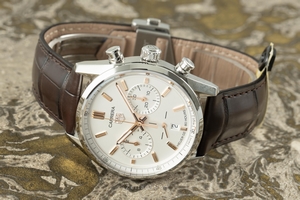 Tag Heuer Carrera chronograph steel automatic Kal. Heuer 02 Ref. CBN2013-0