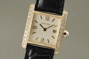 Cartier Tank Francaise 18 ct gold quartz Kal. 057 Ref. 2385
