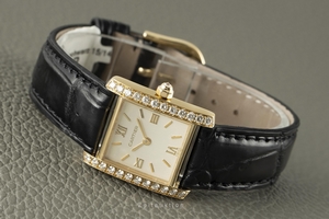 Cartier Tank Francaise 18 ct gold quartz Kal. 057 Ref. 2385