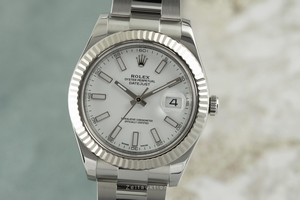 Rolex Datejust steel / white gold automatic Kal. 3136 Ref. 116334