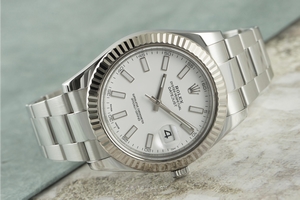 Rolex Datejust steel / white gold automatic Kal. 3136 Ref. 116334