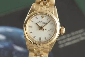 Rolex Oyster Perpetual 18 ct gold automatic Kal. 2030 Ref. 6719