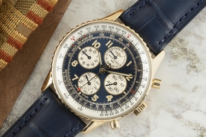 Breitling Navitimer chronograph 18 ct gold automatic Ref. K33030