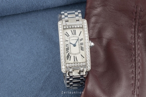 Cartier Tank Americaine 18 ct white gold quartz Kal. 157 Ref. 2489
