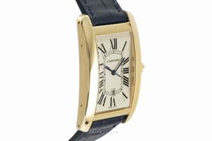 Cartier Tank Americaine 18 ct gold automatic Kal. 120 Ref. 1740