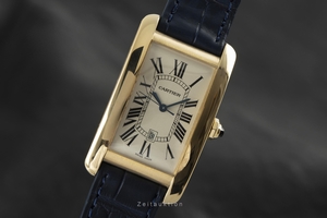 Cartier Tank Americaine 18 ct gold automatic Kal. 120 Ref. 1740