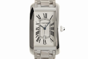 Cartier Tank Americaine 18 ct white gold automatic Kal. 120 Ref. 1741
