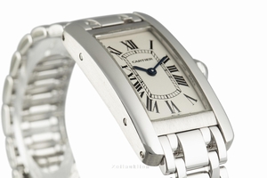 Cartier Tank Americaine 18 ct white gold quartz Kal. 157 Ref. 1713