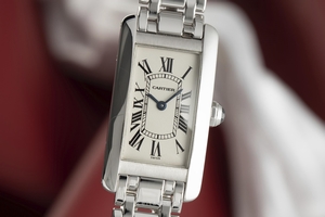 Cartier Tank Americaine 18 ct white gold quartz Kal. 157 Ref. 1713