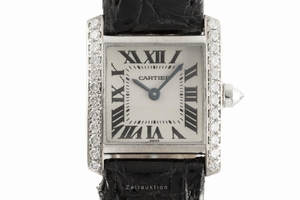 Cartier Tank 18 ct white gold quartz Kal. 018B Ref. 2365