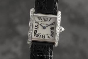 Cartier Tank 18 ct white gold quartz Kal. 018B Ref. 2365