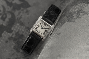 Cartier Tank 18 ct white gold quartz Kal. 018B Ref. 2365