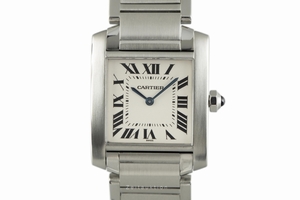 Cartier Tank Francaise steel quartz Kal. 157.06 Ref. 2301