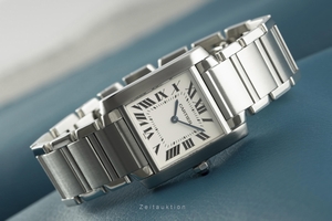Cartier Tank Francaise steel quartz Kal. 157.06 Ref. 2301
