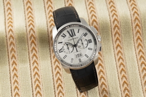 Cartier Calibre de Cartier chronograph steel automatic Kal. 1904-CH MC Ref. W7100046, 3578