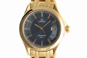 Omega Seamaster 18 ct gold quartz Kal. 1438 Ref. 196.1501, 168.1501