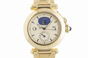 Cartier Pasha 18 ct gold quartz Kal. 616 Ref. 1990