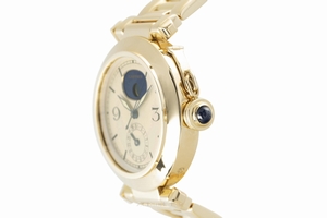 Cartier Pasha 18 ct gold quartz Kal. 616 Ref. 1990