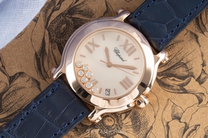 Chopard Happy Sport 18 ct red gold quartz Ref. 4183