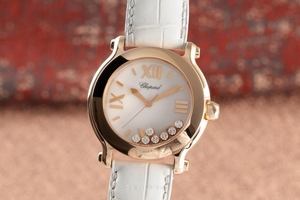 Chopard Happy Sport 18 ct red gold quartz Kal. 955 Ref. 4183