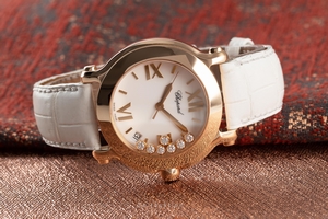 Chopard Happy Sport 18 ct red gold quartz Kal. 955 Ref. 4183