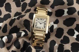 Cartier Tank 18 ct gold quartz Kal. 018B Ref. 1820
