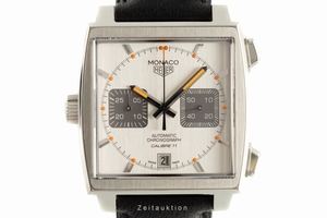 Tag Heuer Monaco chronograph steel automatic Kal. 11 Ref. CAW2110-0