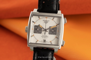 Tag Heuer Monaco chronograph steel automatic Kal. 11 Ref. CAW2110-0