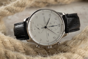 IWC Portugieser chronograph 18 ct white gold automatic Kal. C.7942 Ref. IW371405