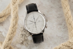 IWC Portugieser chronograph 18 ct white gold automatic Kal. C.7942 Ref. IW371405