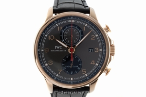 IWC Portugieser chronograph 18 ct red gold automatic Kal. C.89361 Ref. IW390209