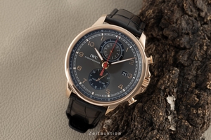 IWC Portugieser chronograph 18 ct red gold automatic Kal. C.89361 Ref. IW390209