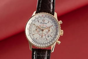 Breitling Montbrillant chronograph 18 ct gold automatic Kal. B41 Ref. H41330