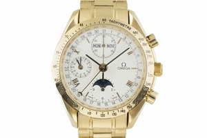 Omega Speedmaster chronograph 18 ct gold automatic Kal. 1151 Ref. 175.0044, 375.0044