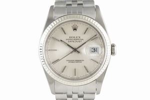 Rolex Datejust steel / white gold automatic Kal. 3135 Ref. 16234