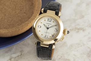 Cartier Pasha 18 ct gold automatic Kal. 049 Ref. 1035