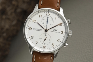 IWC Portugieser chronograph steel automatic Kal. C.79350 Ref. 3714