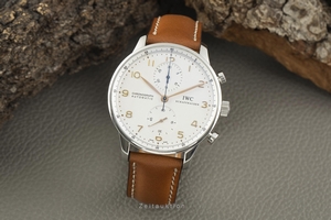 IWC Portugieser chronograph steel automatic Kal. C.79350 Ref. 3714