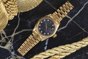 Rolex Lady Datejust 18 ct gold automatic Kal. 2030 Ref. 6927