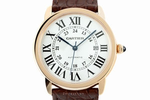 Cartier Ronde Solo 18 ct red gold automatic Kal. 1847 MC Ref. 3801