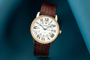 Cartier Ronde Solo 18 ct red gold automatic Kal. 1847 MC Ref. 3801