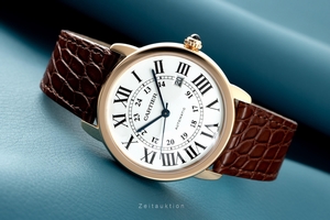 Cartier Ronde Solo 18 ct red gold automatic Kal. 1847 MC Ref. 3801