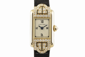 Cartier Mini Tank 18 ct gold quartz Kal. 28 Ref. 1361
