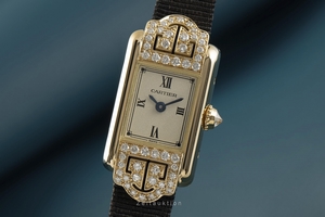 Cartier Mini Tank 18 ct gold quartz Kal. 28 Ref. 1361