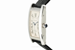 Cartier Tank Americaine 18 ct white gold automatic Kal. 077 Ref. 2490