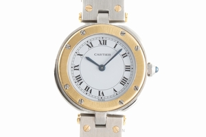 Cartier Santos Ronde steel / gold quartz Kal. 81 Ref. 8191