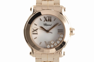 Chopard Happy Sport 18 ct red gold quartz Ref. 277472-5001